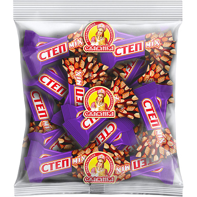 Конфеты шоколадные Степ MIX шоколадные Славянка, 1кг