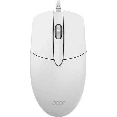 Мышь компьютерная Acer OMW300 оптическая/1200dpi/USB/белый