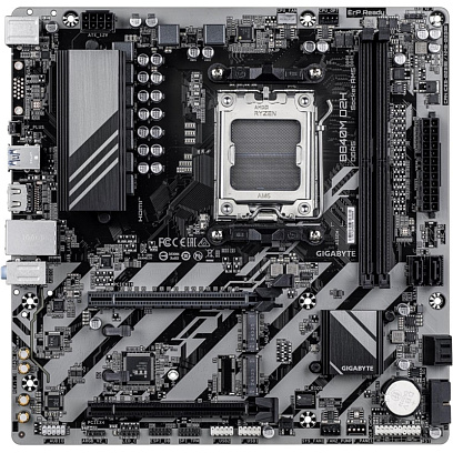 Материнская плата GIGABYTE B840M D2H, AM5, B840, 2xDDR5 mATX