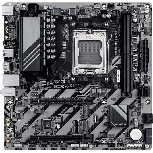 Материнская плата GIGABYTE B840M D2H, AM5, B840, 2xDDR5 mATX