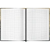 Блокнот Gold Collection А5 96л,клетка,картон,сшивка,резинка,черный