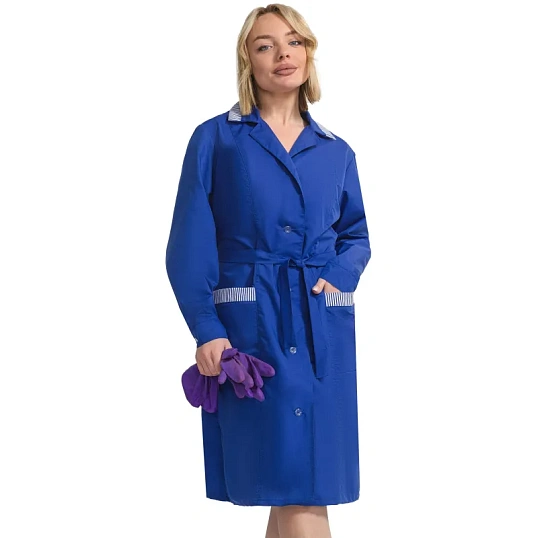 Халат для горничных и уборщиц у01-ХЛ дл.рук вас (р.52-54) 158-164