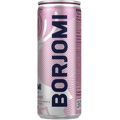 Напиток Боржоми Flavored Water Вишня-Гранат без сахара ж/б 330мл