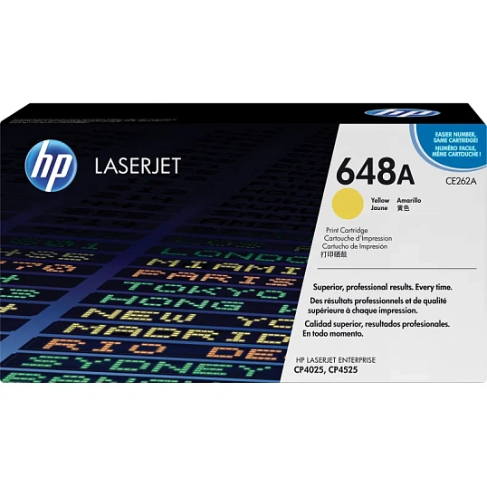 Картридж лазерный HP 648А CE262A жел. для CLJ CP4025/CP4525