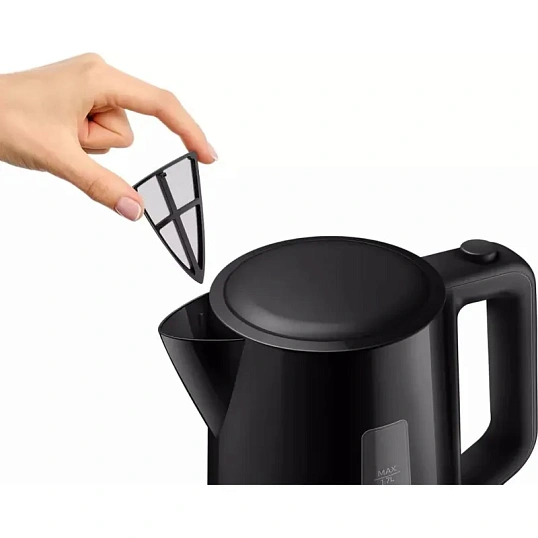 Чайник PHILIPS, мощность 2200Вт, объем 1,7л., пластик, черный
