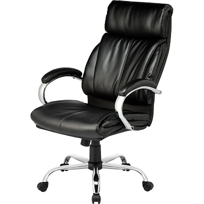 Кресло BN_Dp_Руководителя EChair-516 RT рецикл.кожа черная,