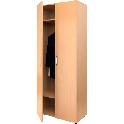Шкаф MET_для одежды Школа широкий 80x42x195 бук