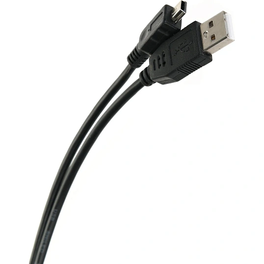 Кабель USB 2.0 A-->mini-B 5P (1м) черный, Telecom<TC6911BK-1.0M