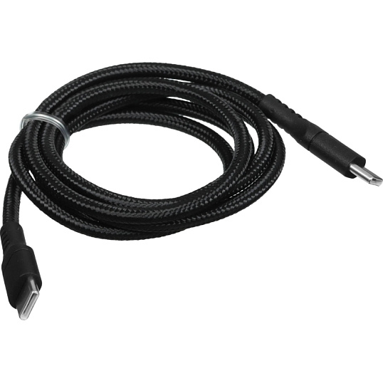Кабель зарядный Rocket Contact ткан.оплётка USB-C/USB-C 1м(RDC512BL01CT-CC)