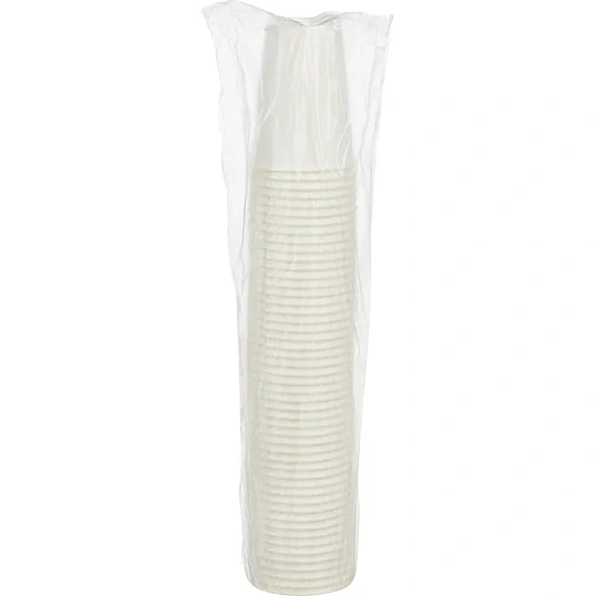 Стакан одноразовый бум однослойный d-90мм 300мл белый 800шт/кор