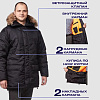 Куртка зимняя муж Аляска з66-КУ удлиненная черн (р.52-54)170-176