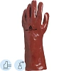 Перчатки DELTA PLUS PVC733510 ПВХ КЩС цв.красный р.10