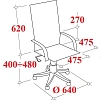 Кресло BN_Y_EChair-711 TPU к/з черный, хром