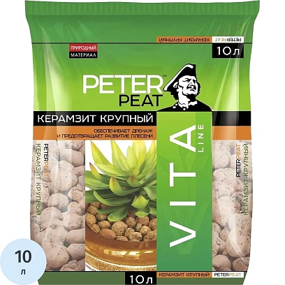 Дренаж Керамзит, фракция 10-20, линия Вита, 10 л (КРУПНЫЙ)
