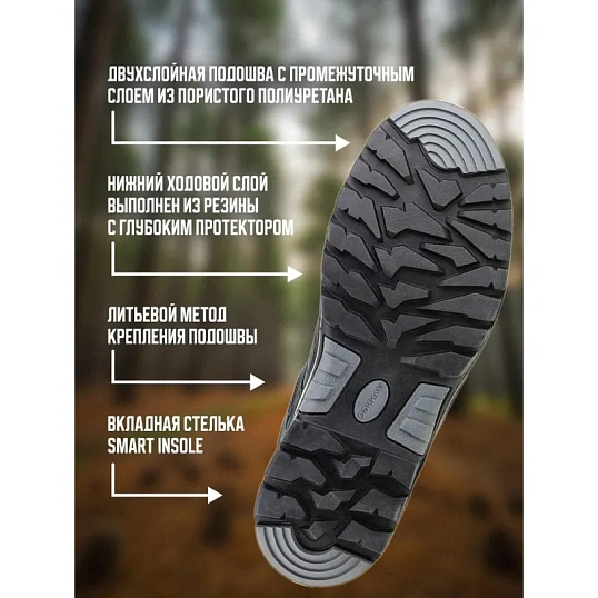 Ботинки мужские (WG2-19-NT), ПУ/Резина (р.41)