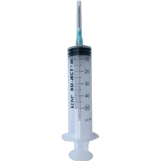 Шприц 3-комп. однораз. 50мл LL 18G(1,2x40) прил. 25шт/уп KD-JECT