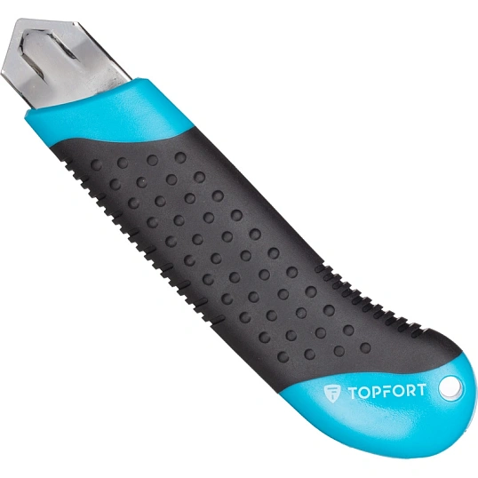 Нож усиленный TOPFORT 25 мм с резиновыми вставками, Twist-Lock
