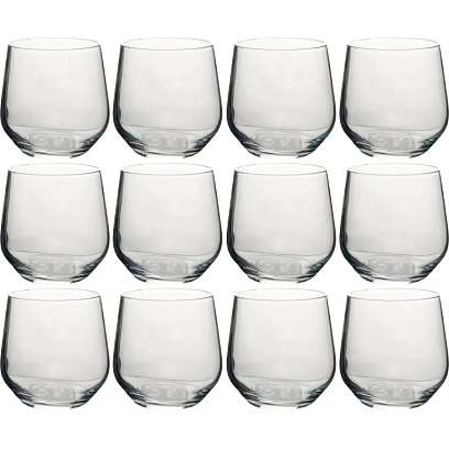 Набор стаканов АЛЛЕГРА 335 мл ФАЙН РИМ 12 шт/уп холодный срез