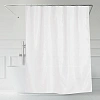 Штора для ванной жаккард Charlotte 180x200см с пр. кольцами, цв.белый