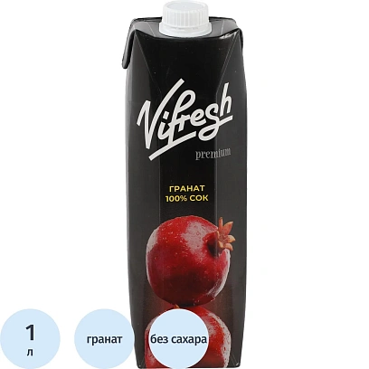 Сок Vifresh гранатовый 1л