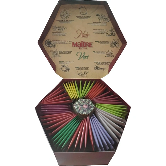 Чай Maitre de The Пионы 60 пакетиков 120г