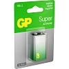 Батарейка GP Super 6LR61/Крона 9V/1604A (1604A-5CR1/1604AA21-5CRSBC1) бл/1