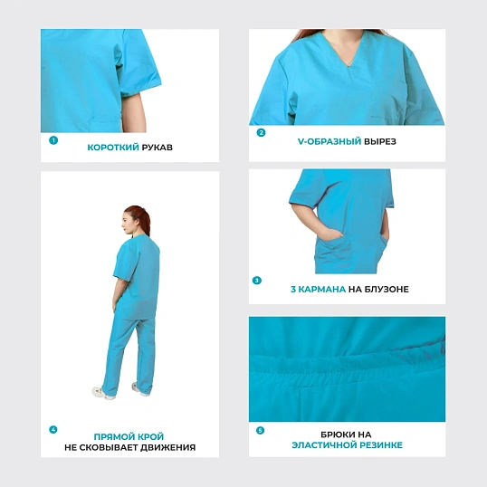 Костюм жен (куртка, бр) м05 плюс голуб 112-116/170-176