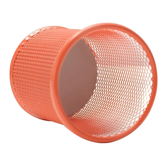 Подставка-стакан Deli d90x102 мм круглая металл сетка цвет в ассортименте