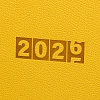 Еженедельник датированный 2026 ESCALADA 181х127мм, 64л, горчичный 70346