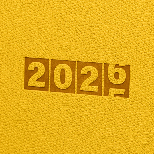 Еженедельник датированный 2026 ESCALADA 181х127мм, 64л, горчичный 70346
