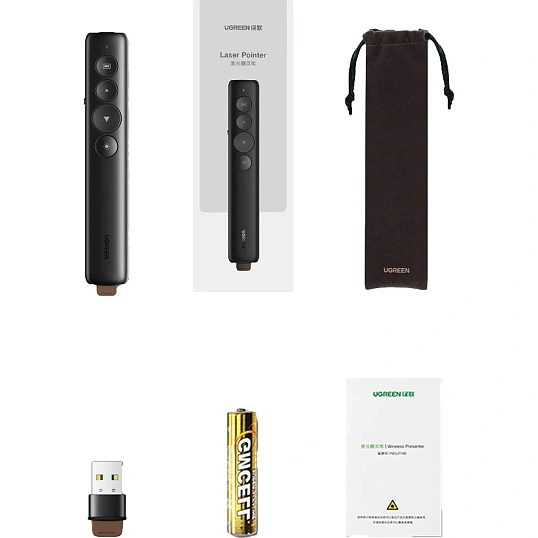 Презентер UGREEN LP479 (50654) без регулировки громкости, черный