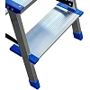 Стремянка двухстор алюм широк площадка и ступени 2ст TARKO 114202е