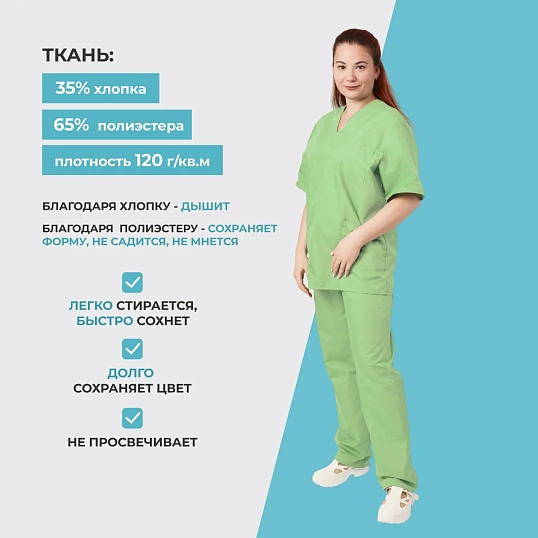 Костюм жен (куртка, бр) м05 плюс зел 112-116/170-176