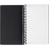 Ежедневник недатированный А5 AGENDA на спирали, черный, 128л 3-746/01