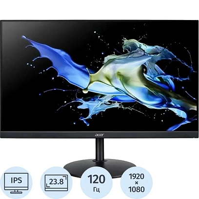 Монитор Acer Vero (CB242YGbmiprx)23,8/FHD/IPS/120Hz/250cd/1ms/HDMI/DP/VGA