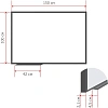 Доска магнитно-маркерная 100х150 лак Комус Premium алюмин. рама Россия