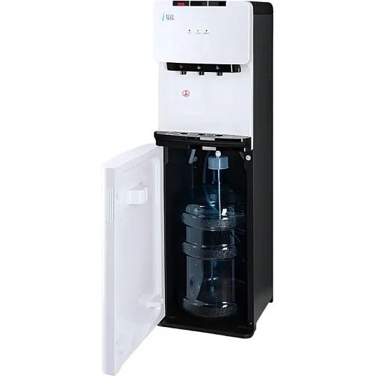 Кулер Ecotronic K41-LXE  white-black с нижн загрузкой бутыли и электр охлаж