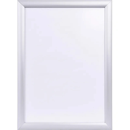 Рамка 297х420, серебро, метал., с клик профилем, ПЭТ стекло, 2011_03_72_045