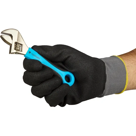 Перчатки защитные TOPFORT Шелдер Н Сэнди с нитрил.покрытием 2 слоя р.11