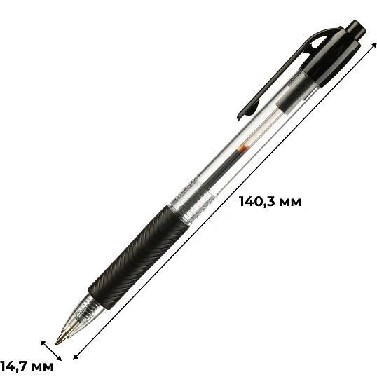 Ручка шариковая автомат. Deli Every, EQ60-BK,черн,пул нак.0,7мм