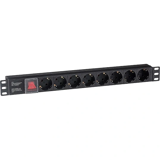 Блок розеток ExeGate ServerPro PDU-19H801 Al-8S-C14-SW (EX280840RUS)