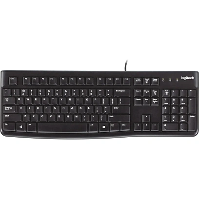 Клавиатура Logitech USB K120 ANSI EN/RU BLACK (920-002583)