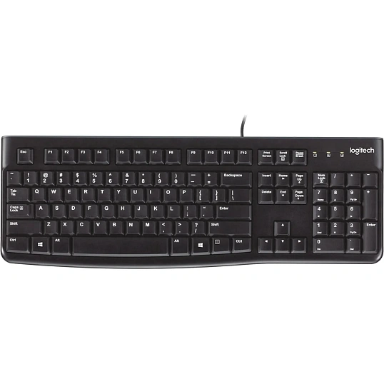 Клавиатура Logitech USB K120 ANSI EN/RU BLACK (920-002583)