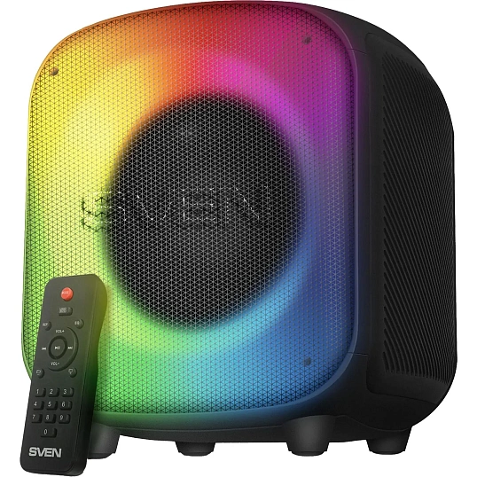 Акустическая система Sven PS-555, черный, 65Вт, BT/USB/microSD, пульт,аккум