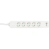 Сетевой фильтр BigTech CD5-1,4WU (5р/1,4м/USB-C/USB-A/16А/3680Вт белый)