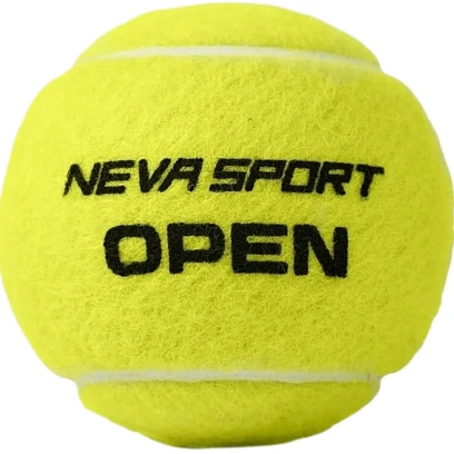 Мяч теннисный NS OPEN X3, уп.3 шт,одобр.ITF, сукно, нат.резина,желтый, UAA1