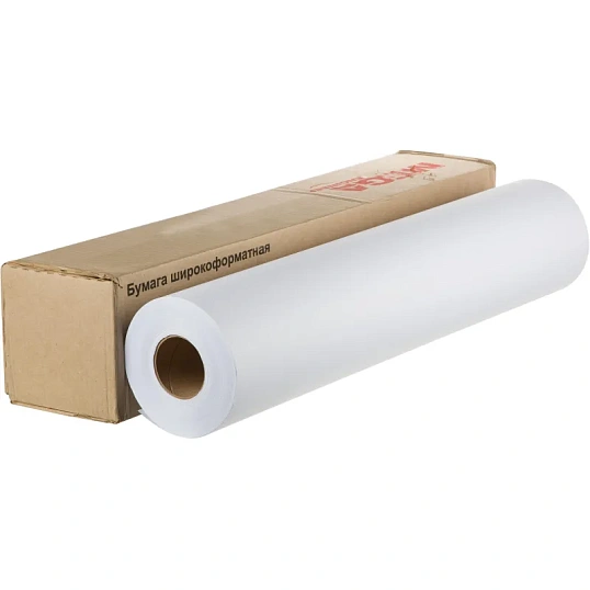 Бумага широкоформатная 80г 841ммx175м 76мм 162