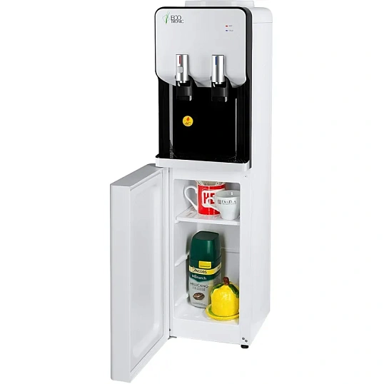 Кулер напольный ECOTRONIC M40-LCE white-black со шкафчиком