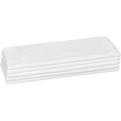 Полотенце Luscan махровое 70х130, 500 гр/м2, Oтель белый, Турция, 5 шт/уп