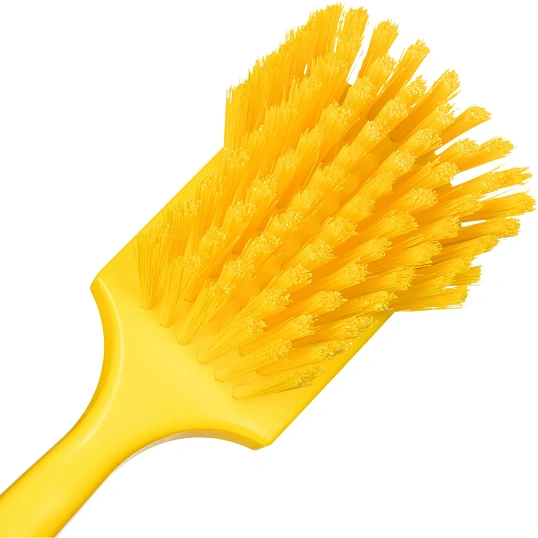 Щетка ручная FBK с короткой ручкой 275х70мм сред. жесткости желтая 10546-4